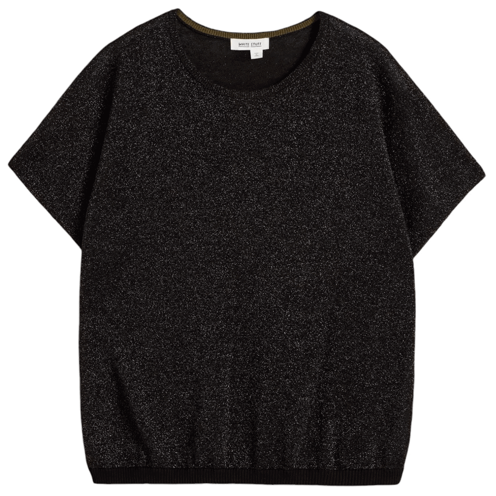 White Stuff Lena Sparkle Knit Tee